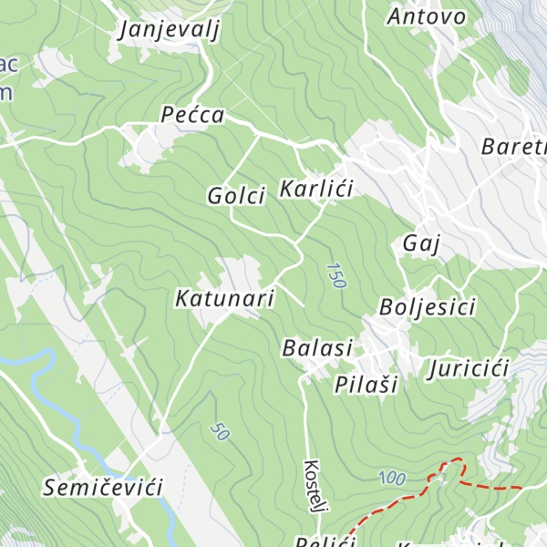 Map of Kostelj 146