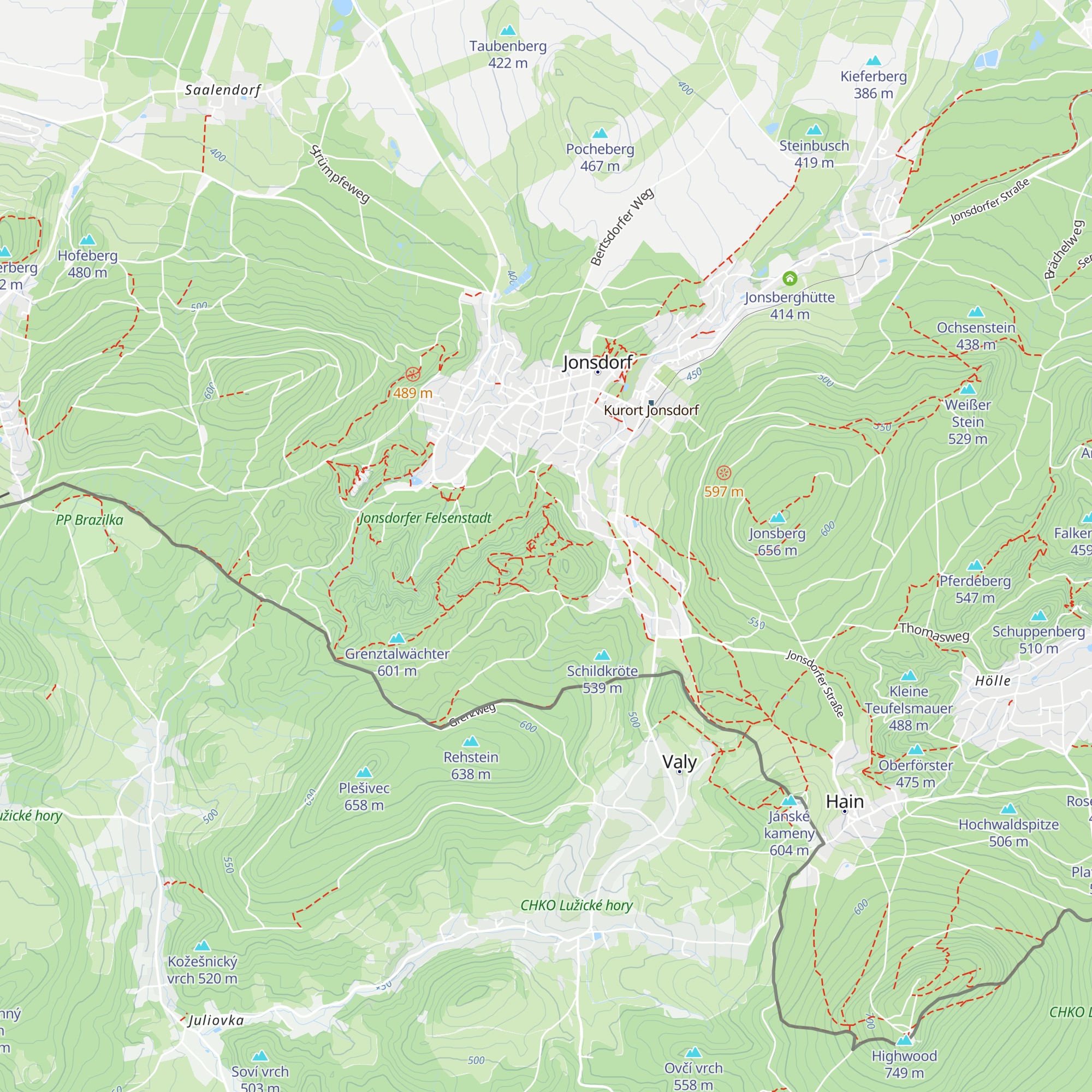 Schutzhütte Weißer Bruch map