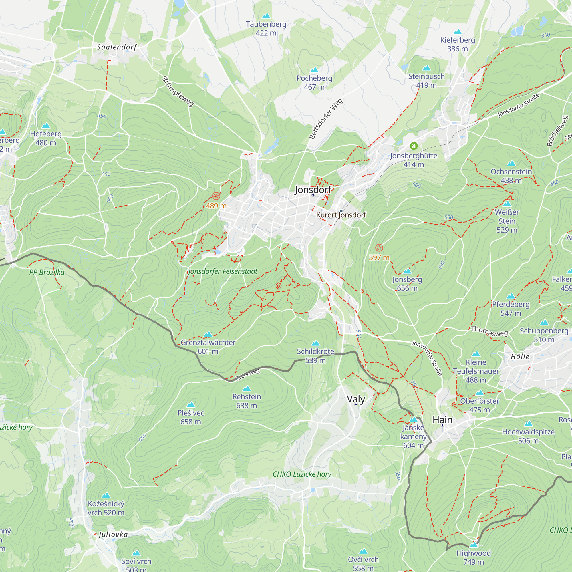Schutzhütte Weißer Bruch map