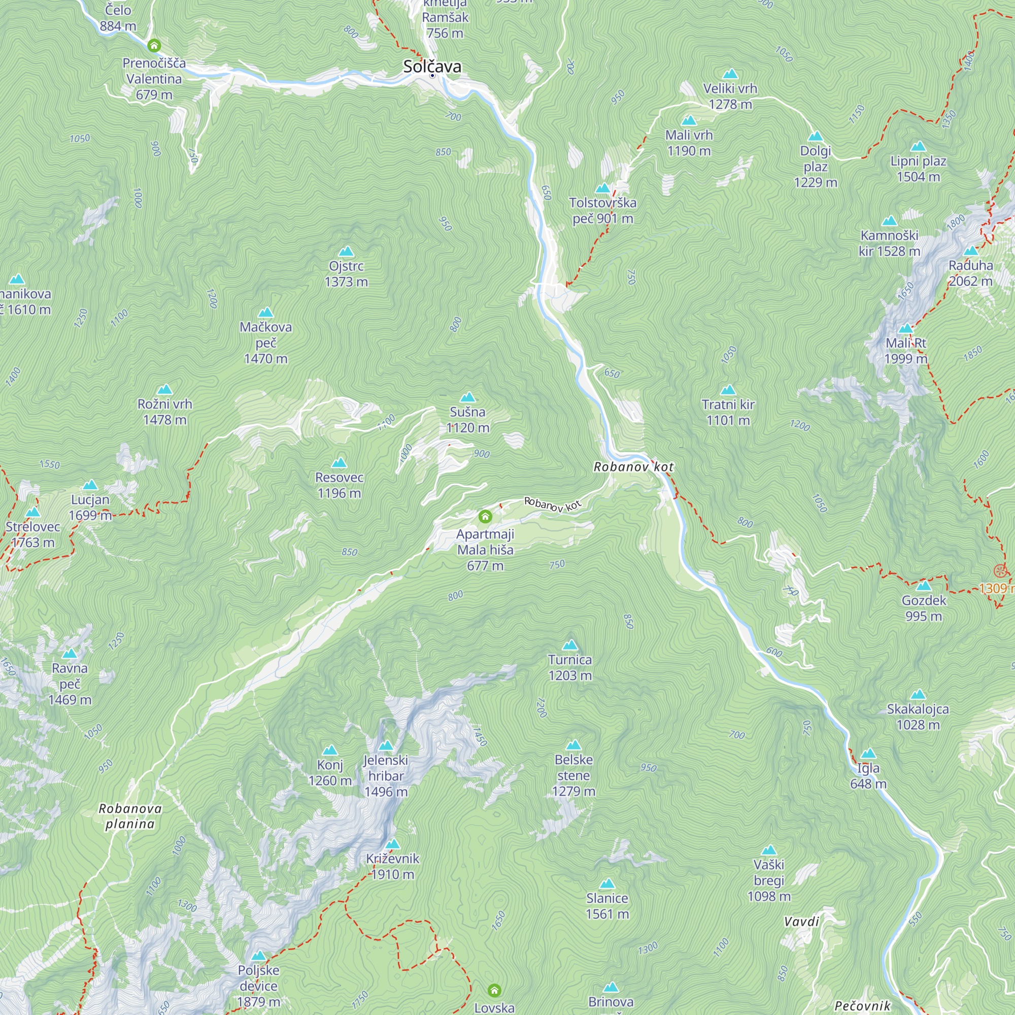 Turistična kmetija Govc-Vršnik map