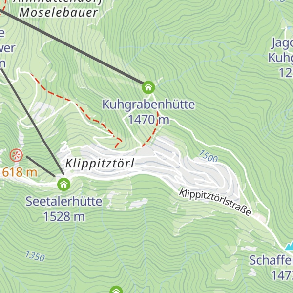 Map of Schwarzkogelhütte