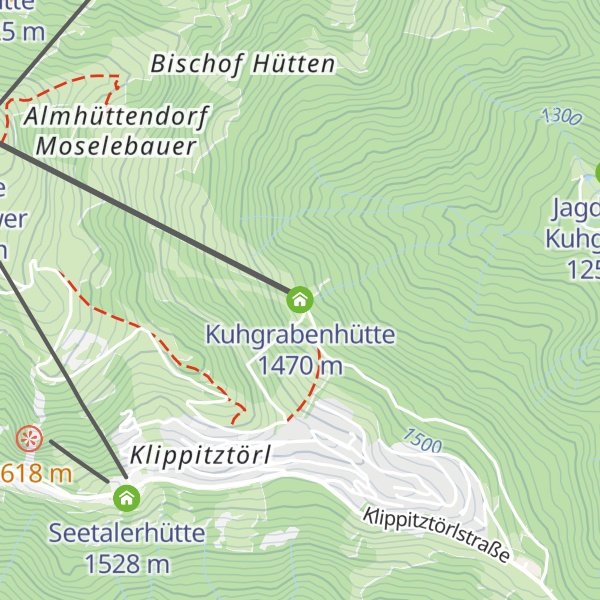 Map of Kuhgrabenhütte