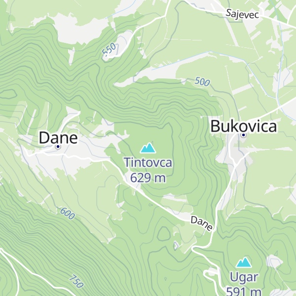 Map of Tintovca