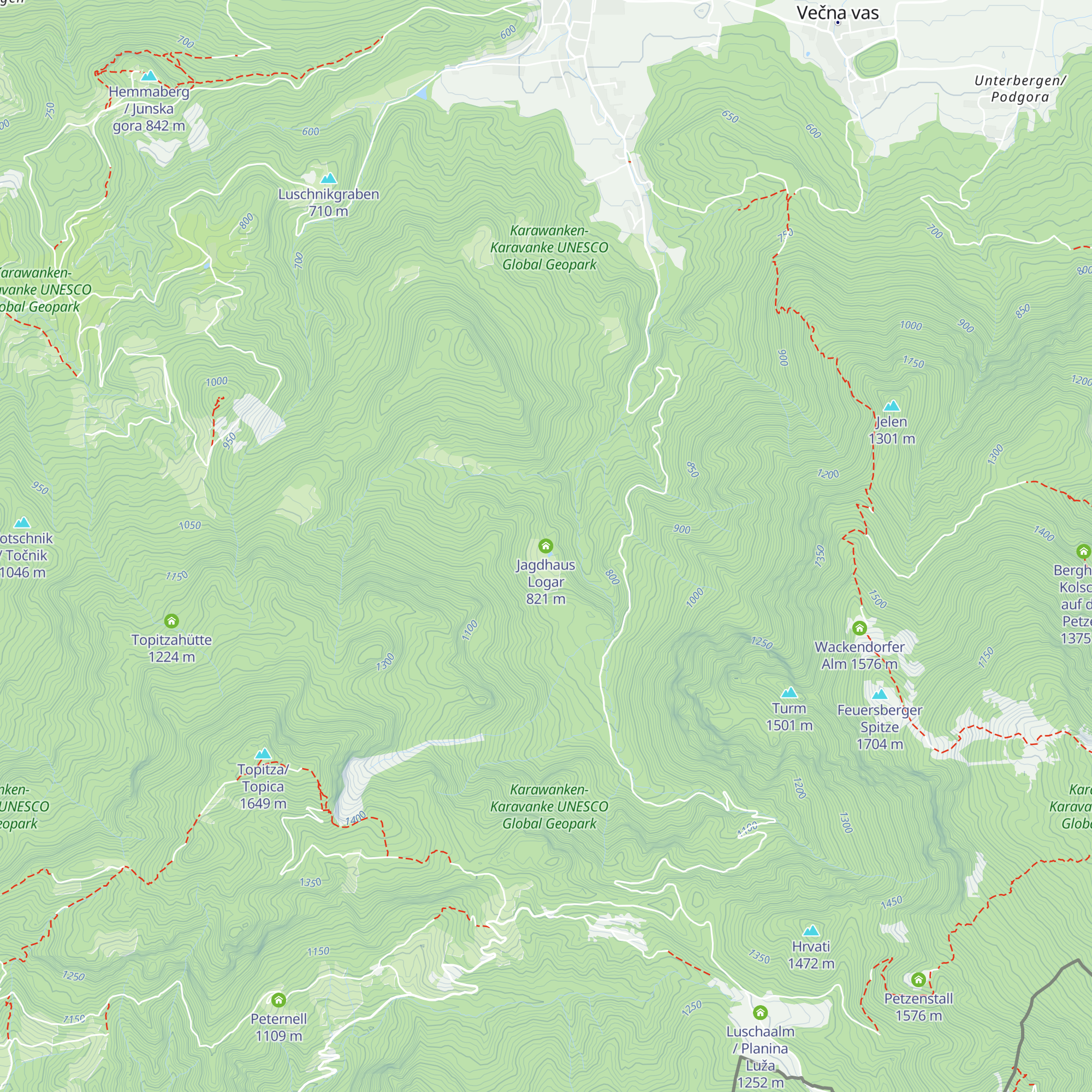Jagdhaus Logar map
