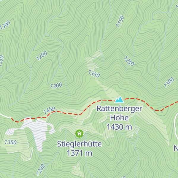 Map of Wohlfarter Hütte