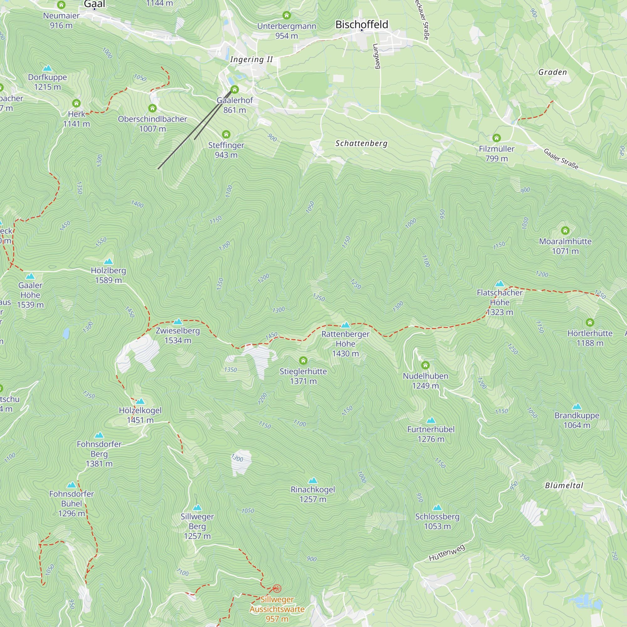 Wohlfarter Hütte map
