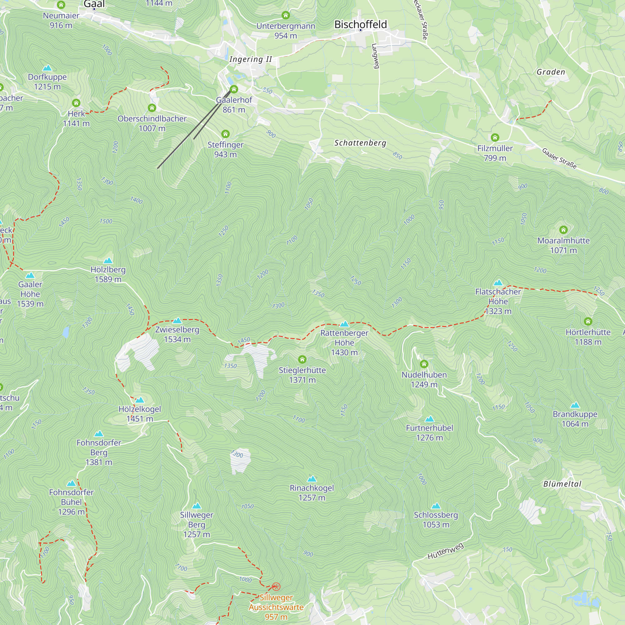 Wohlfarter Hütte map