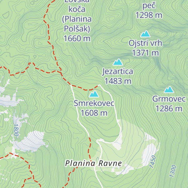 Map of Smrekovec