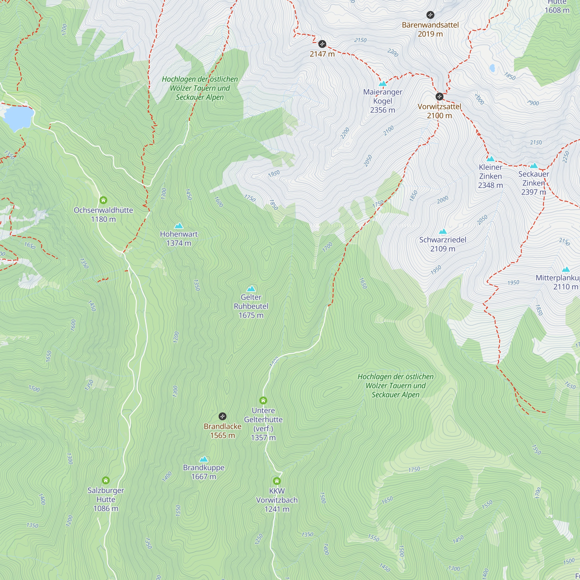 Obere Gelterhütte (verf.) map