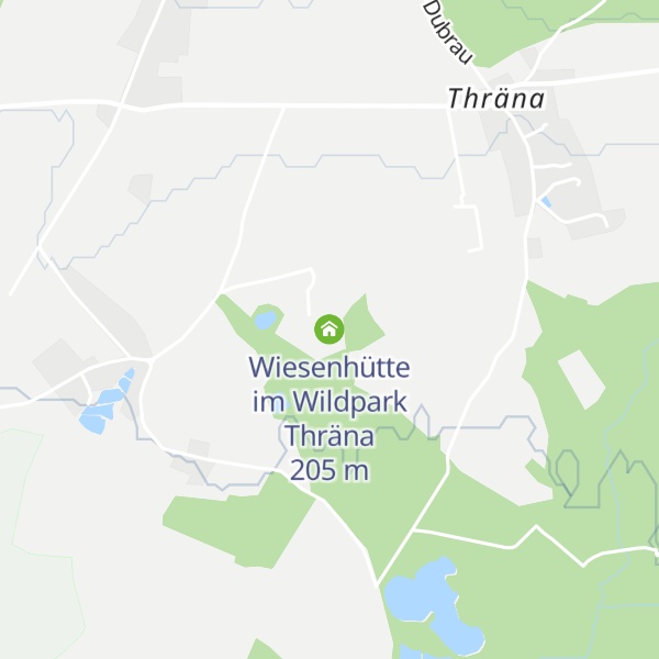 Map of Wiesenhütte im Wildpark Thräna