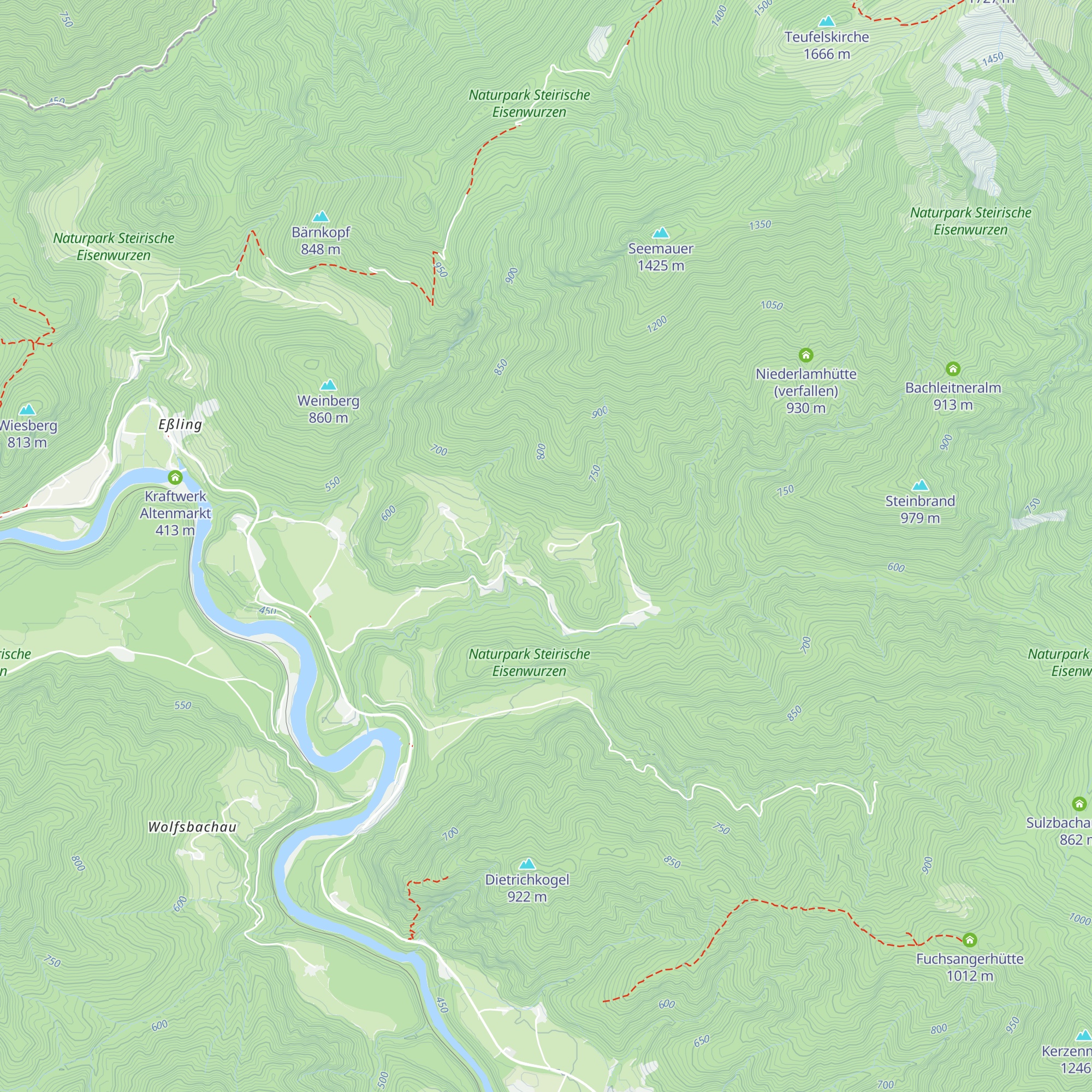 Scheffauer Jagdhaus map