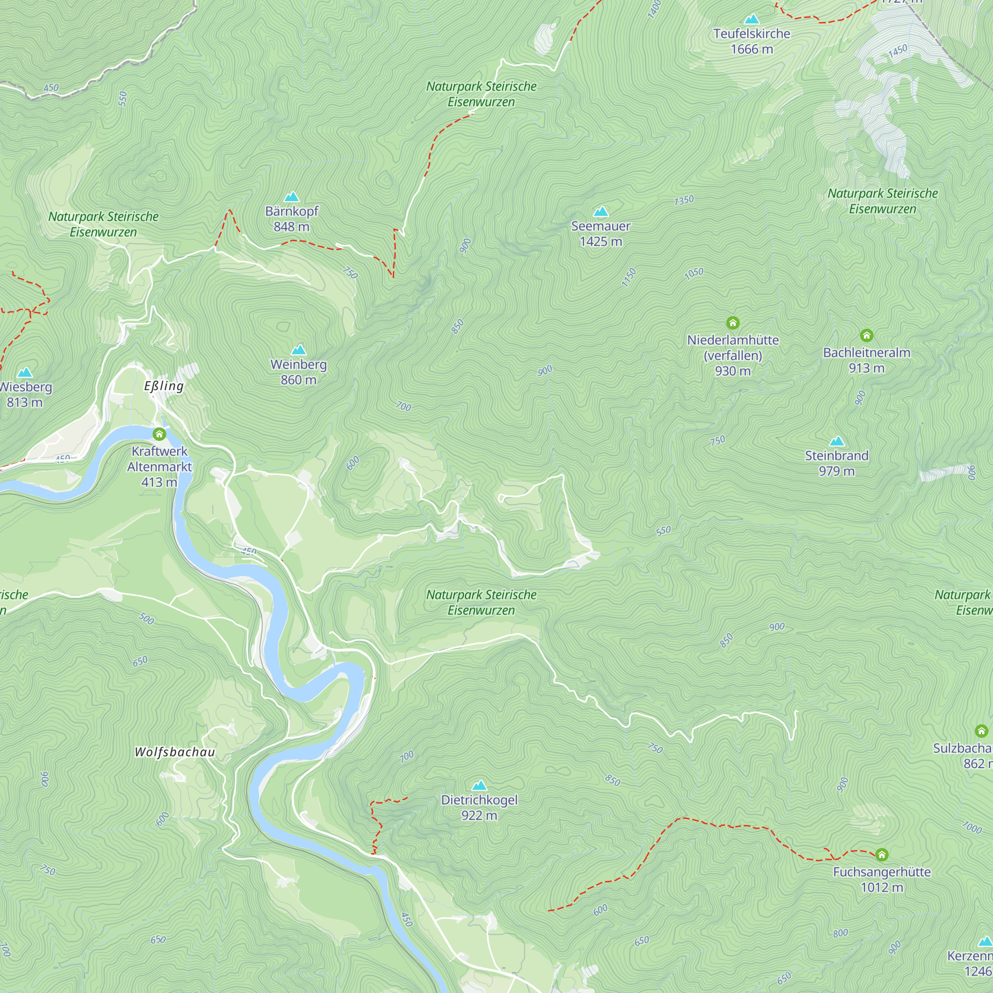 Scheffauer Jagdhaus map