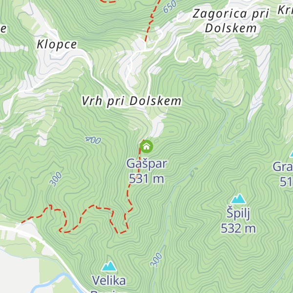 Map of Gašpar