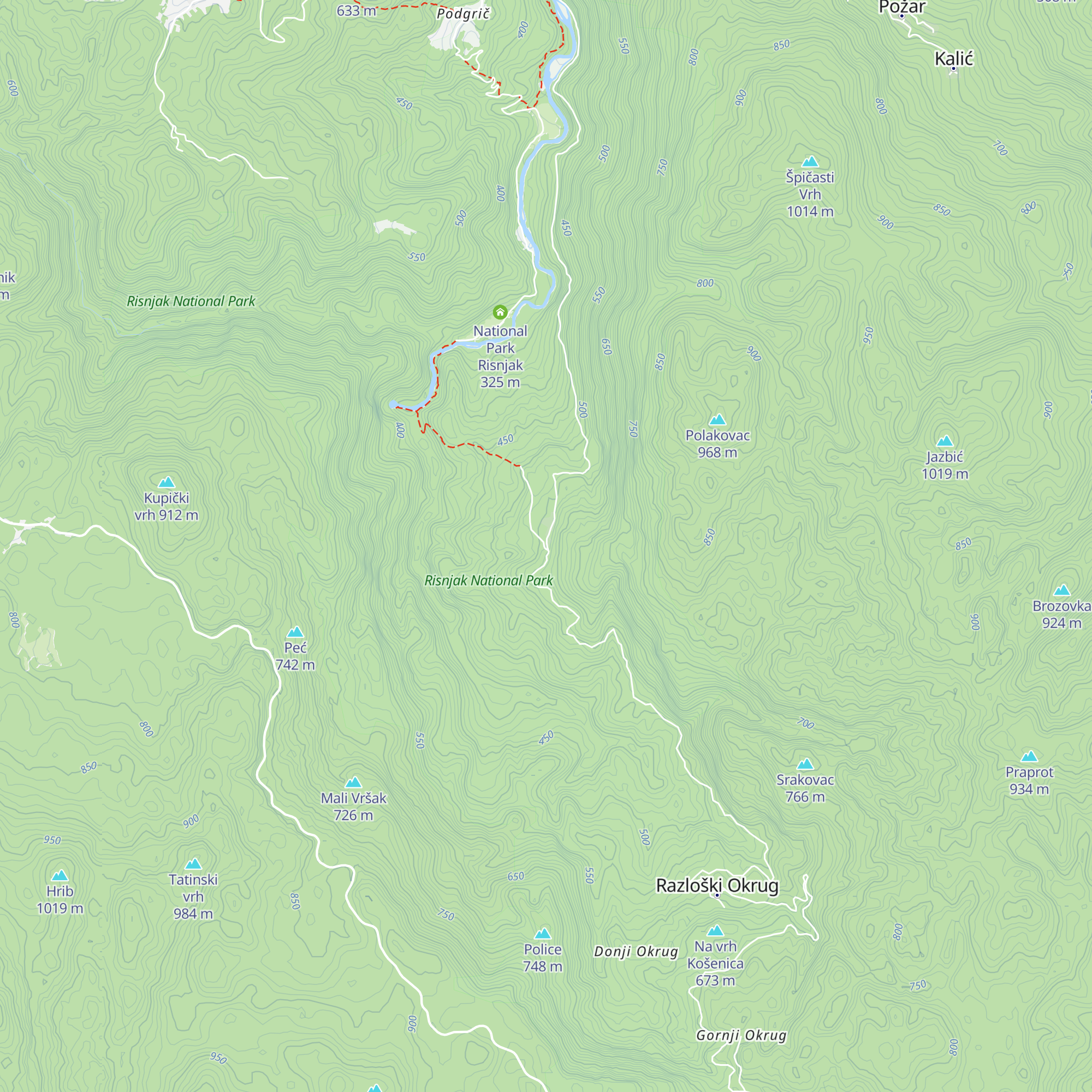 Goranska kuća znanja map