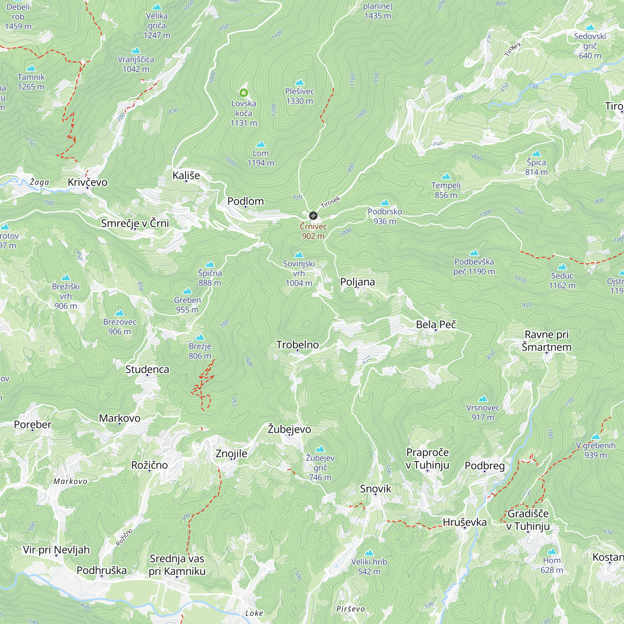 Lovska družina Sela pri Kamniku map