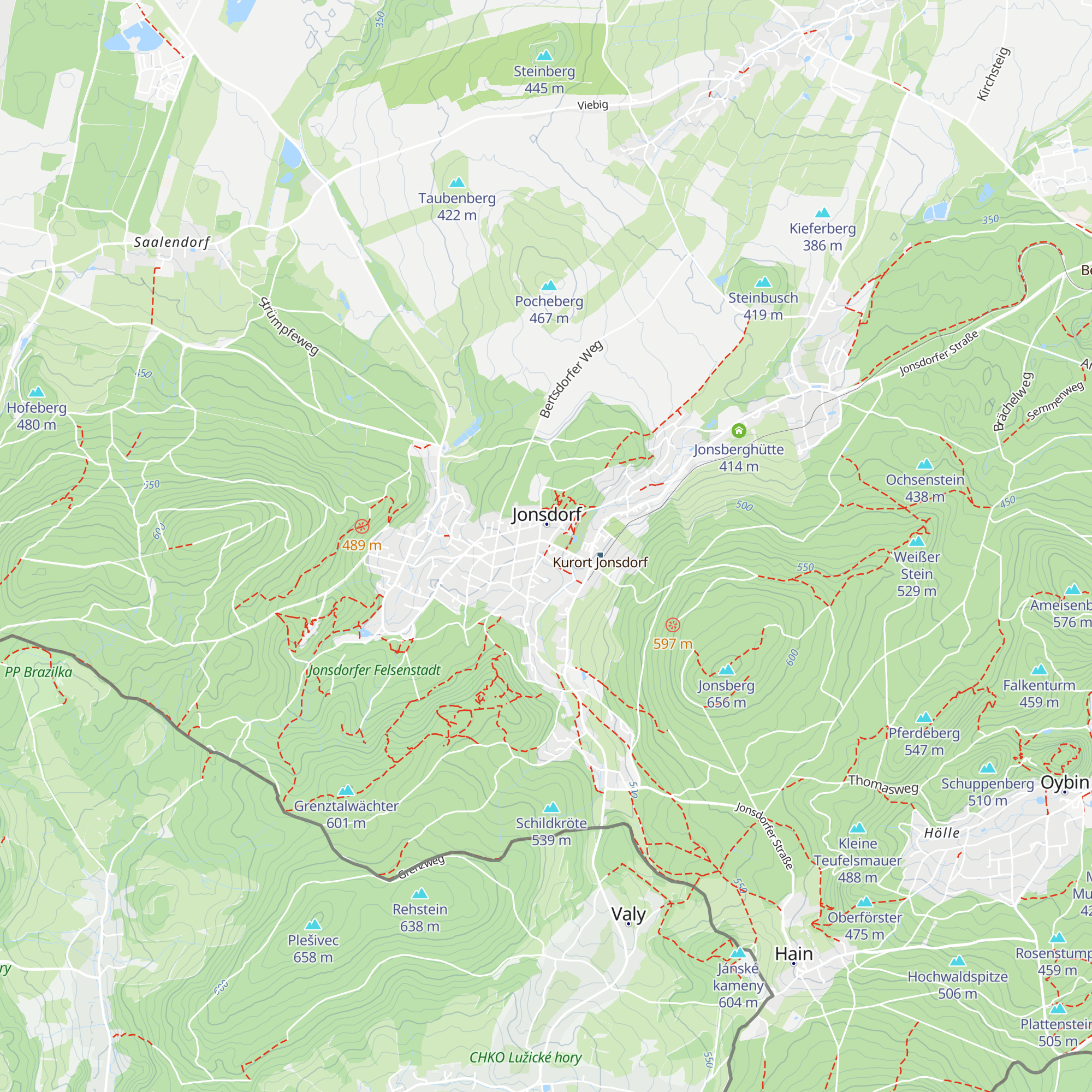 Tourist Information Jonsdorf map