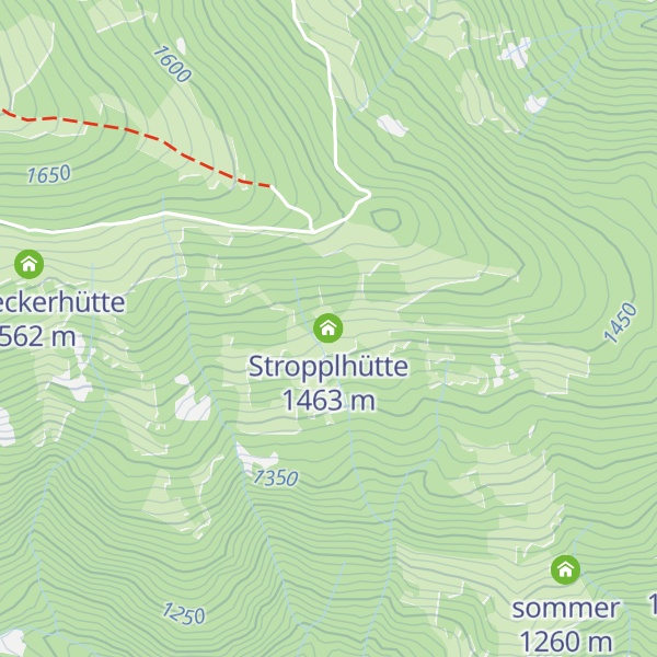 Map of Stropplhütte