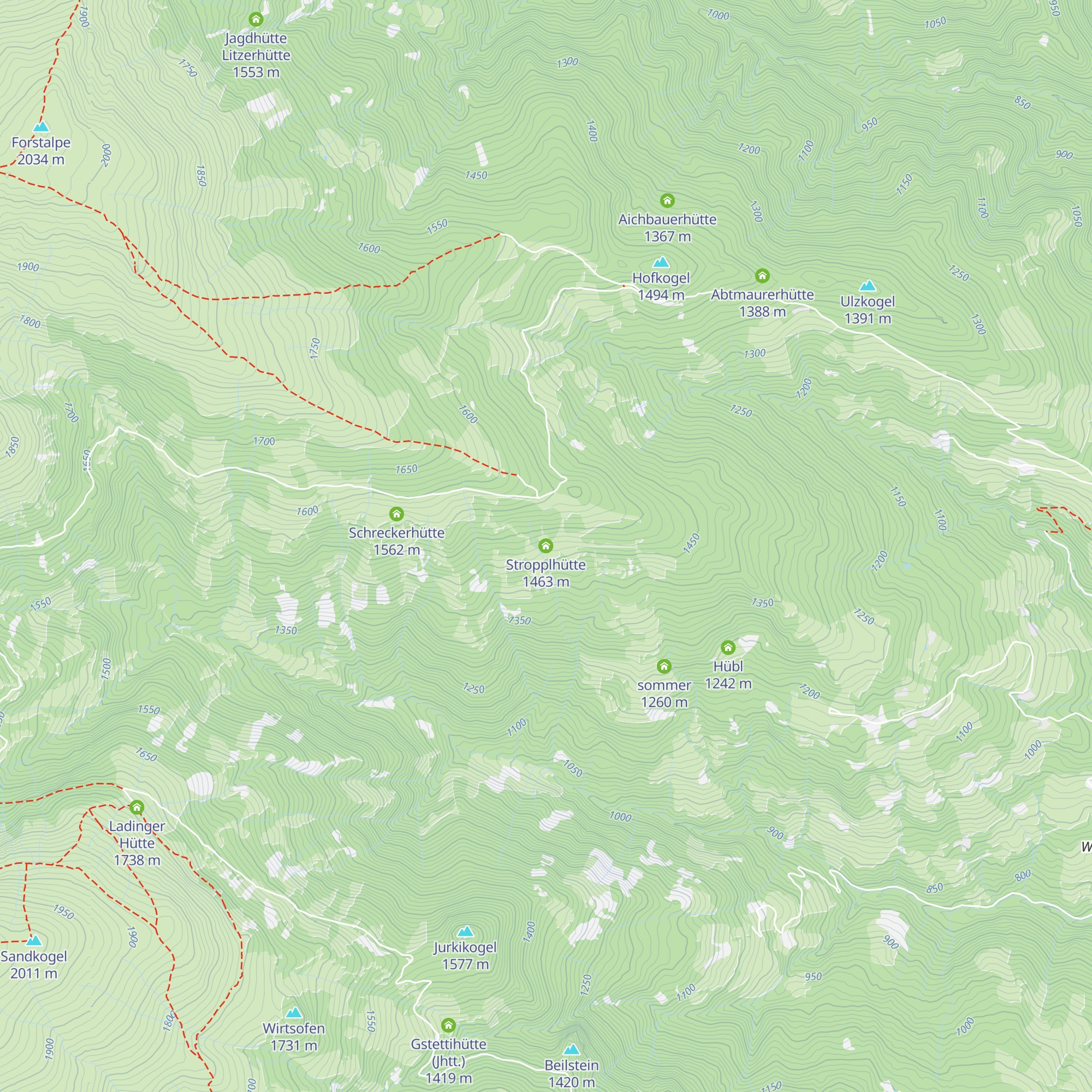 Stropplhütte map