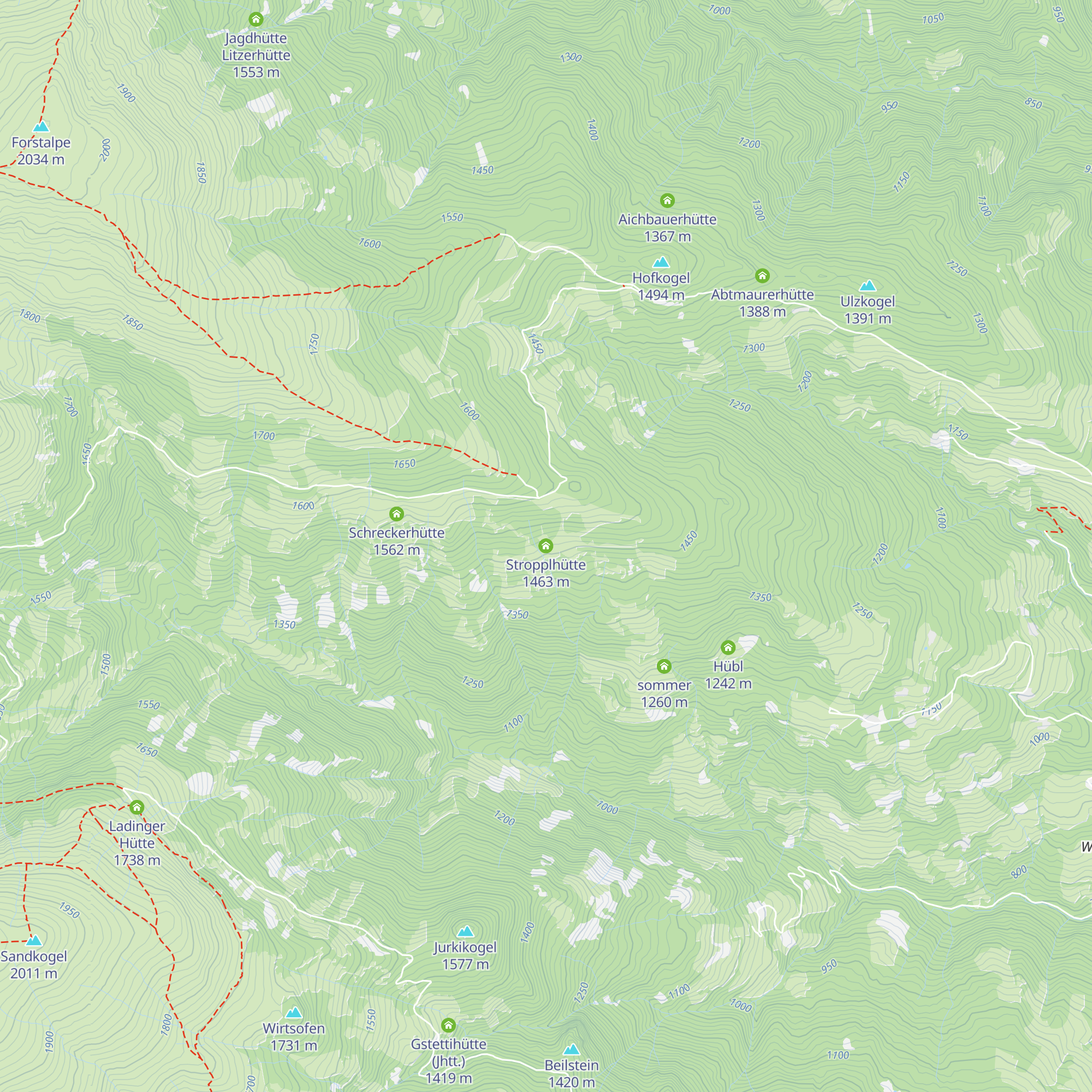 Stropplhütte map