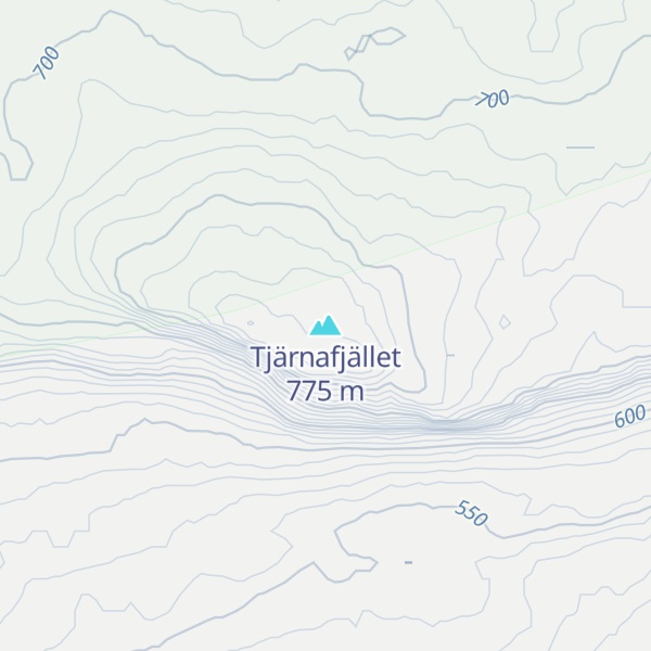 Map of Tjärnafjället