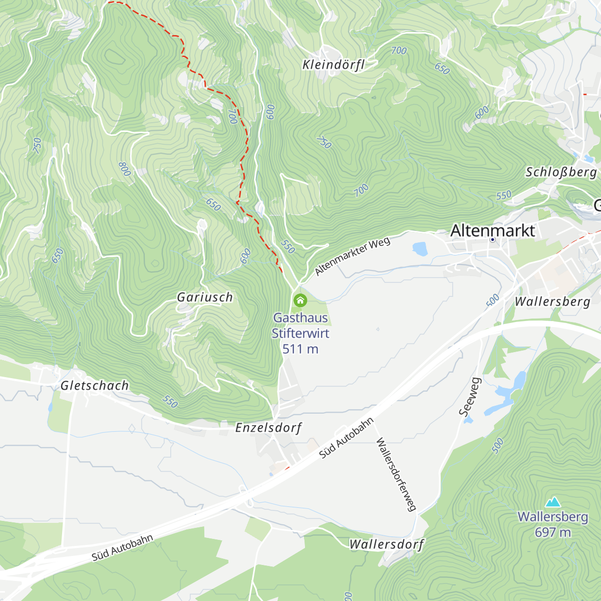 Gasthaus Stifterwirt map