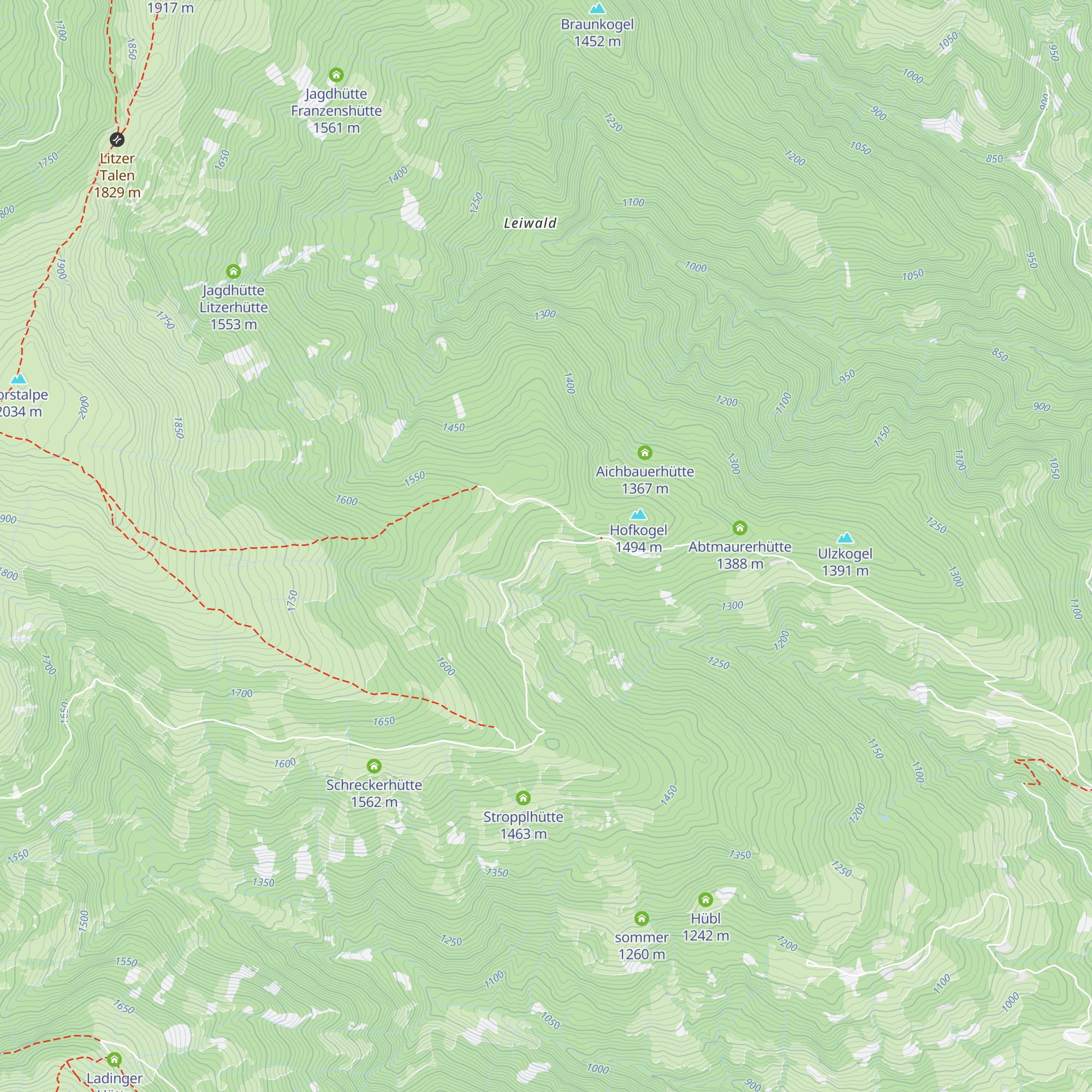 Großhinterbergerhütte map