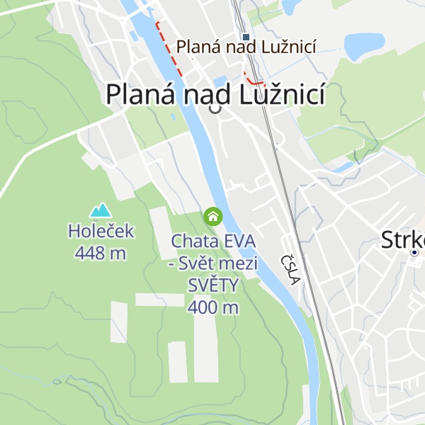 Map of Chata OLIVA - Svět mezi SVĚTY