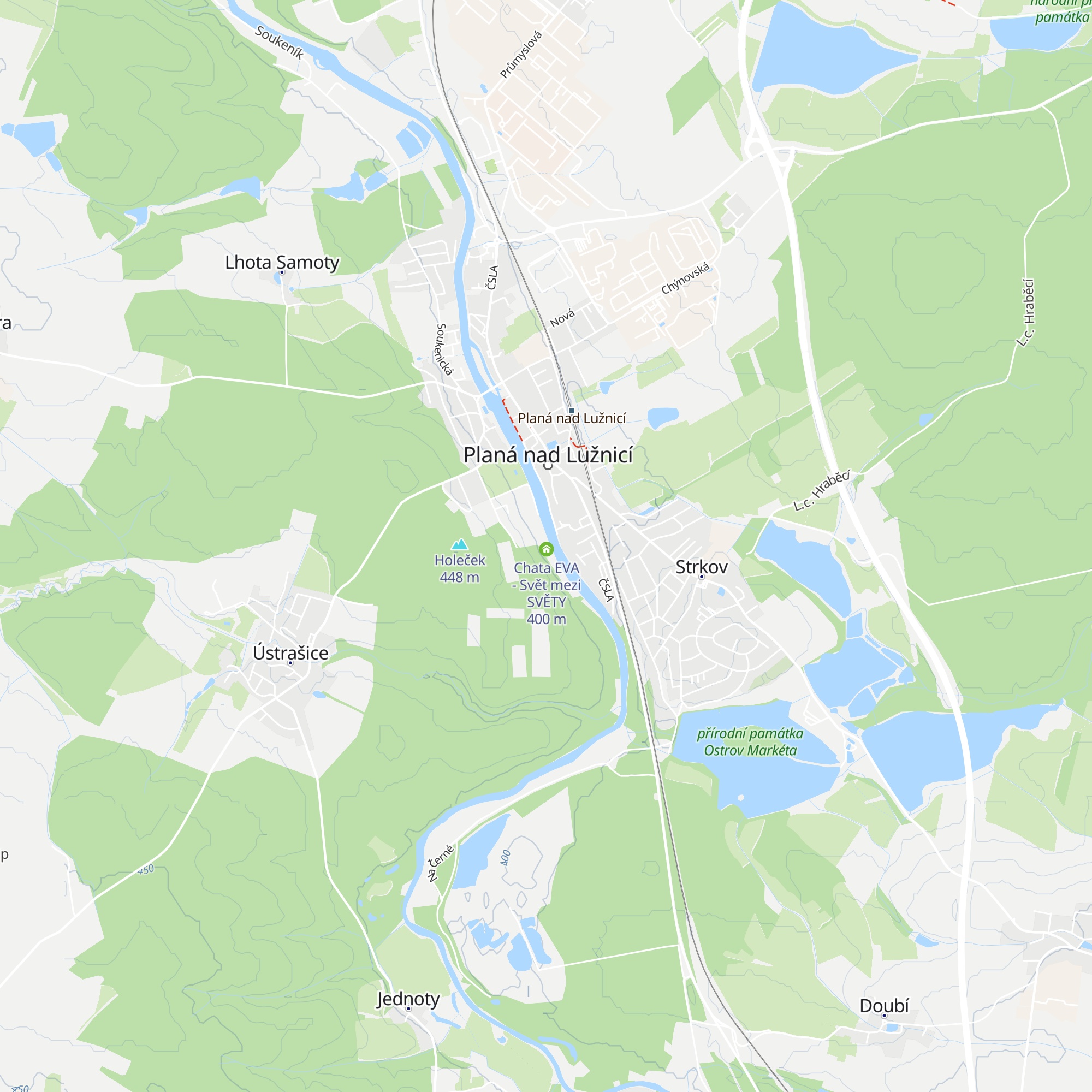 Chata OLIVA - Svět mezi SVĚTY map
