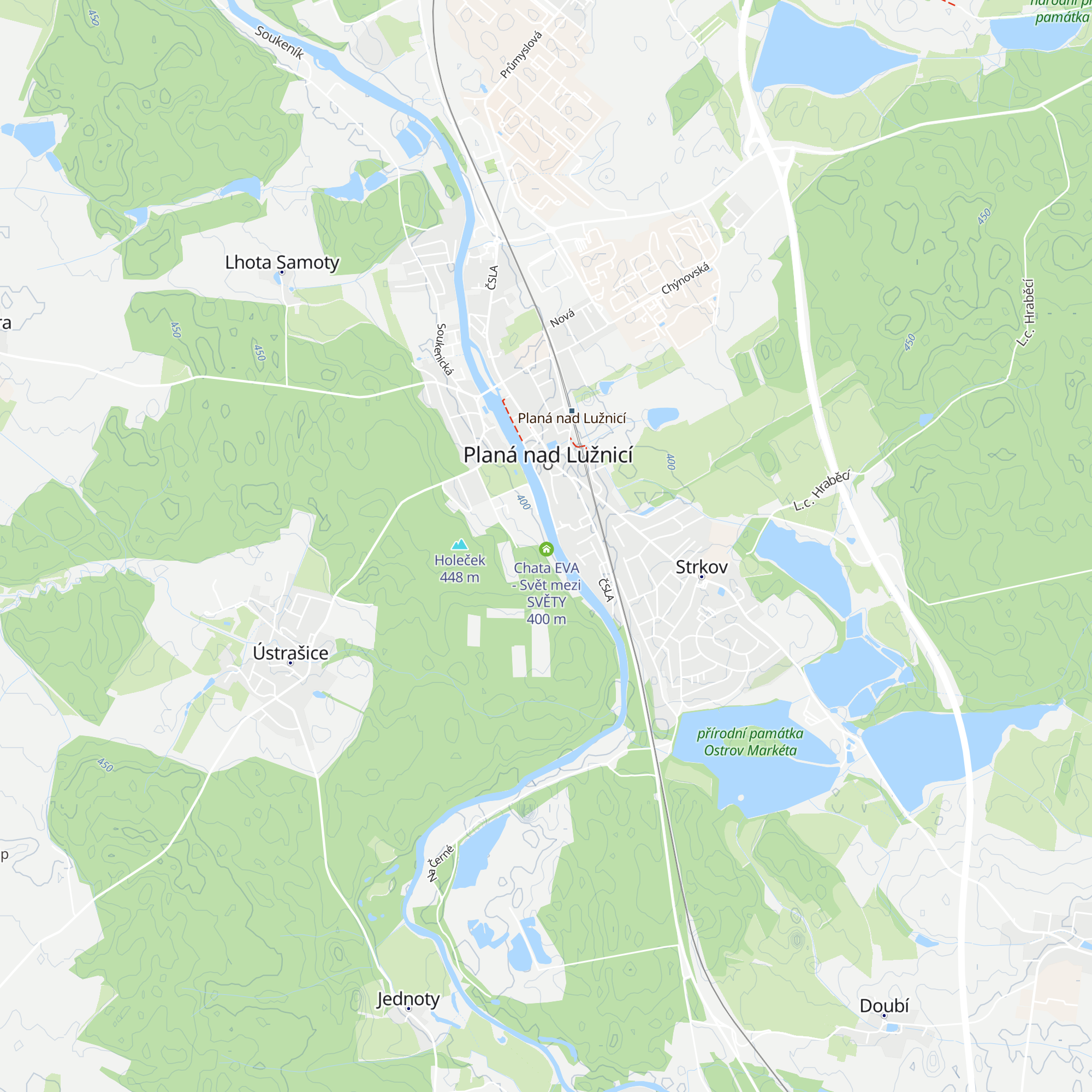 Chata OLIVA - Svět mezi SVĚTY map