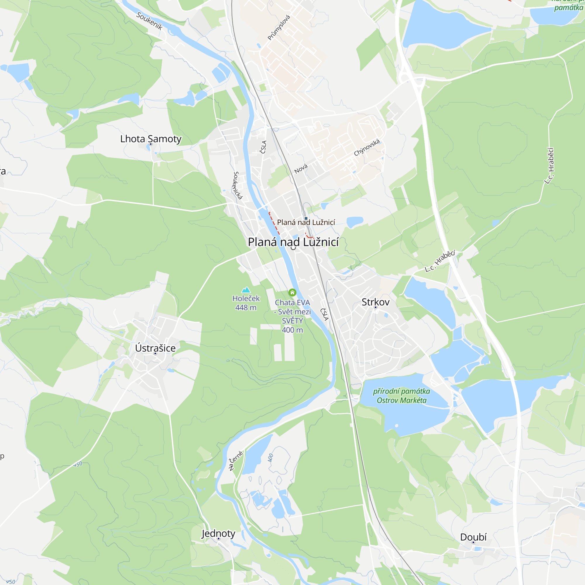Chata EVA - Svět mezi SVĚTY map