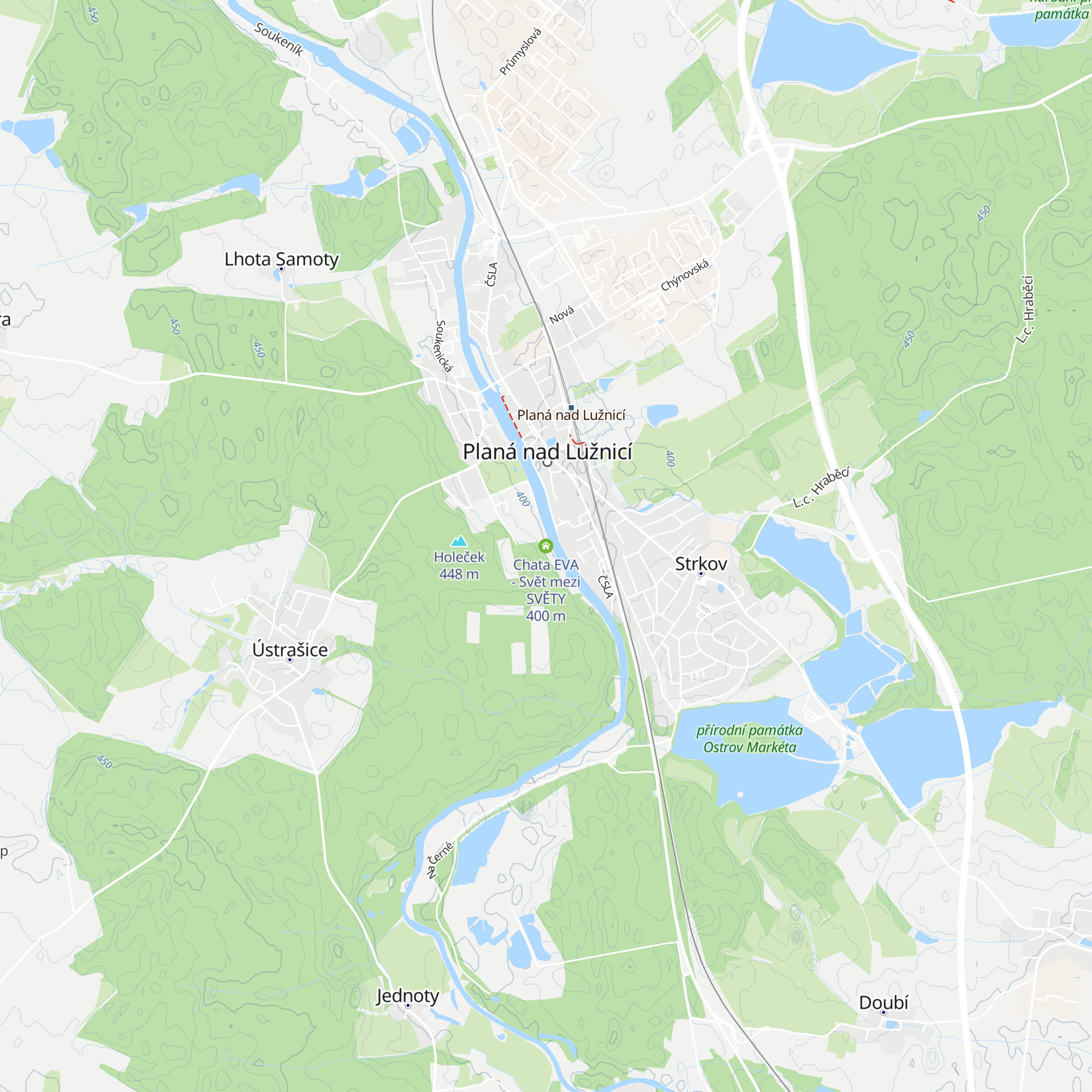Chata EVA - Svět mezi SVĚTY map