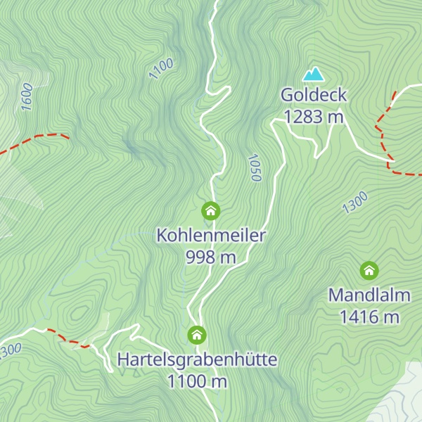 Map of Kohlenmeiler