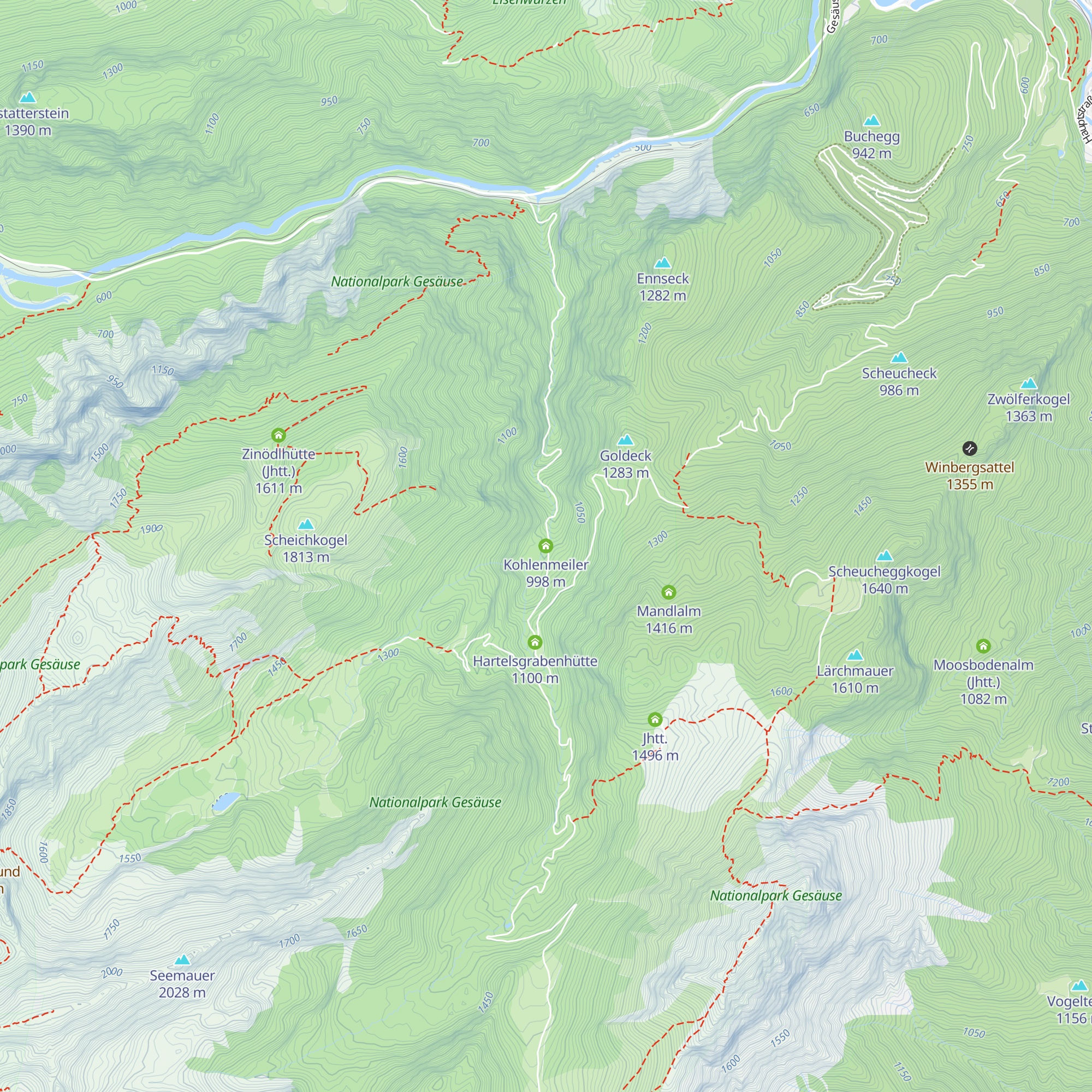 Kohlenmeiler map
