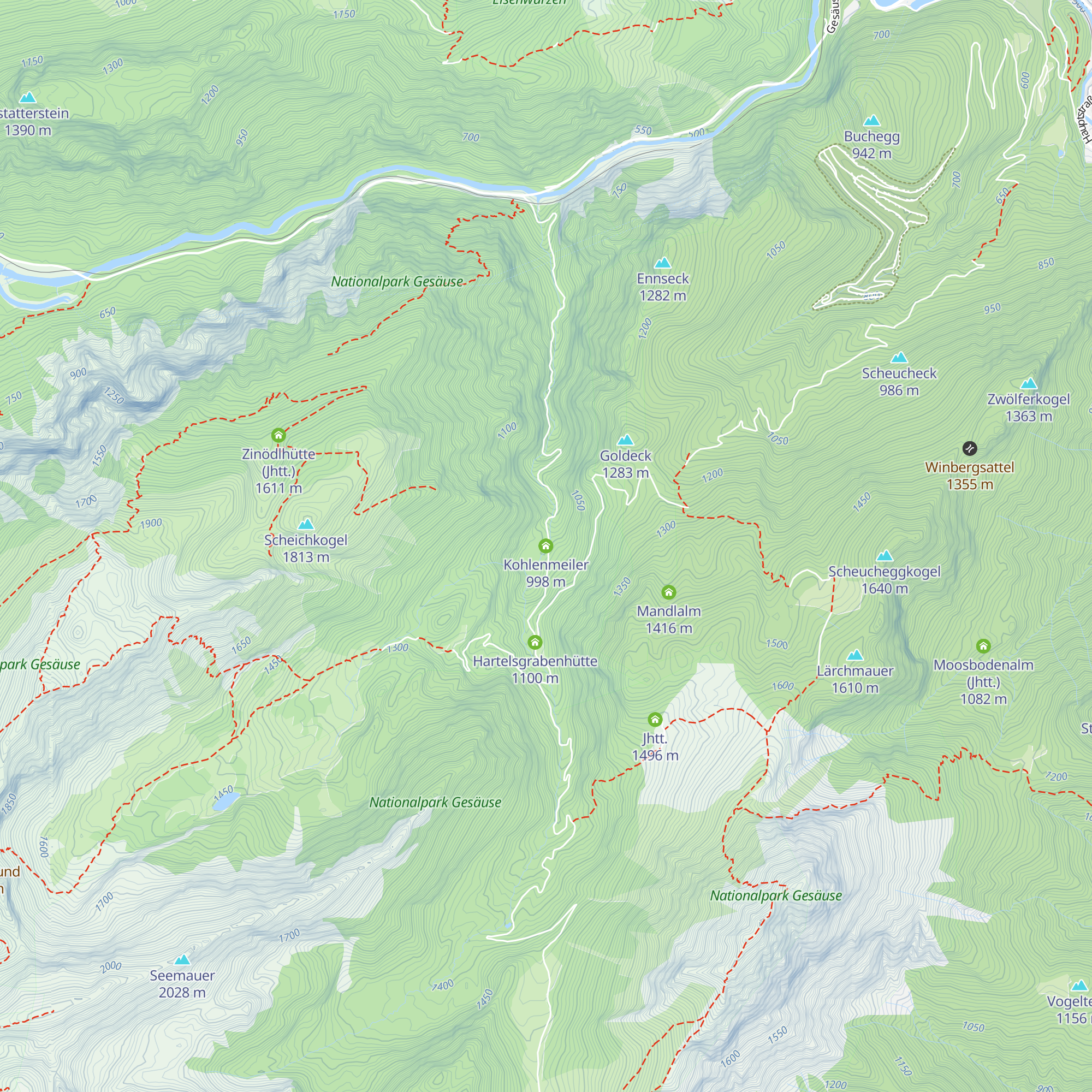 Kohlenmeiler map