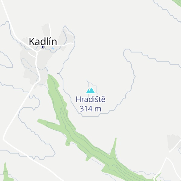 Map of Hradiště