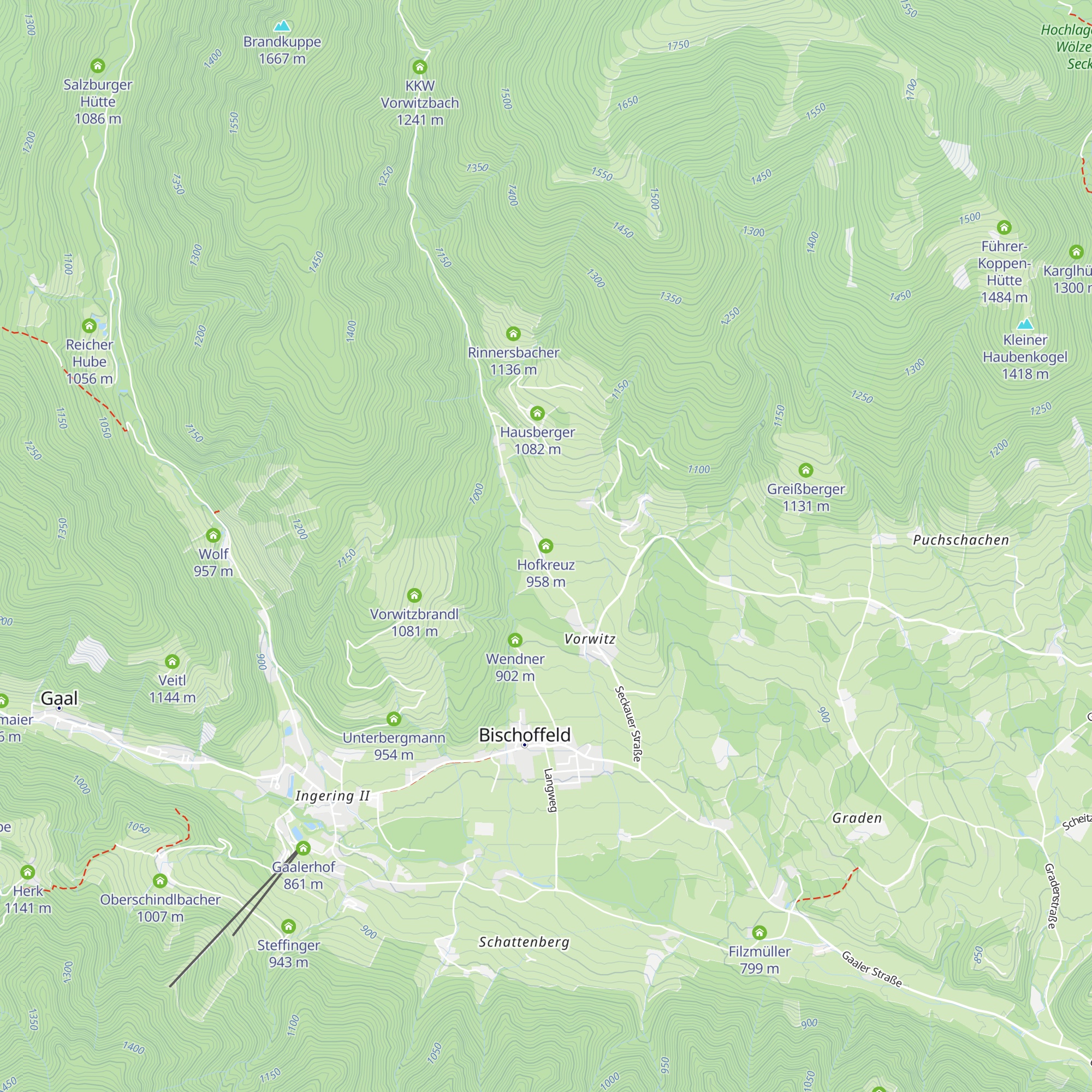 Hofkreuz map