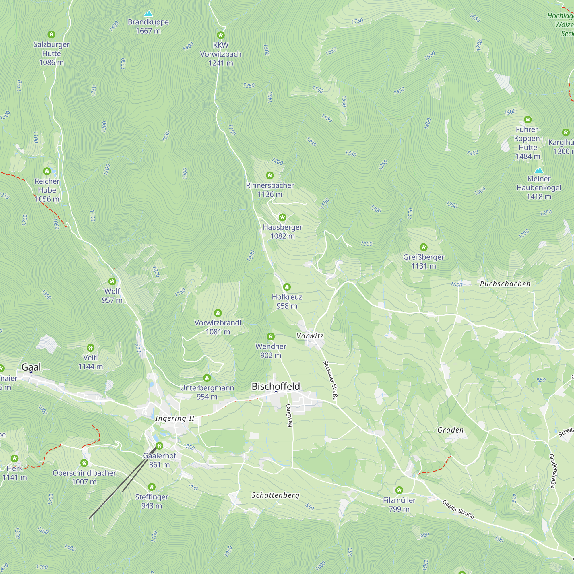 Hofkreuz map