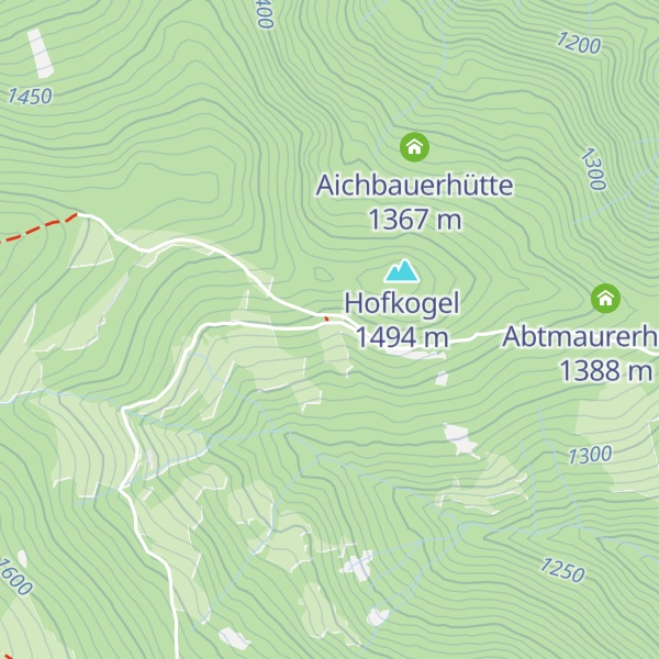 Map of Kleinhinterberger Hütte