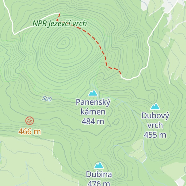 Map of Panenský kámen