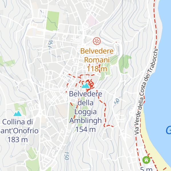 Map of Belvedere della Loggia Amblingh
