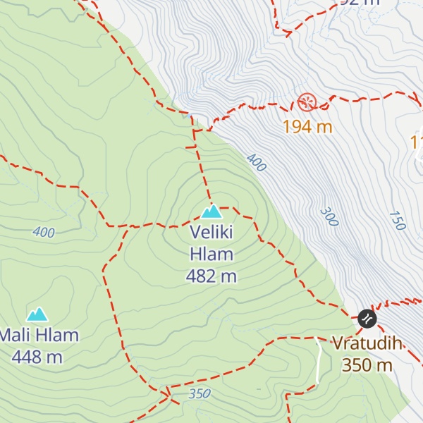 Map of Veliki Hlam