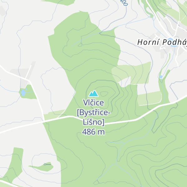 Map of Vlčice [Bystřice-Líšno]