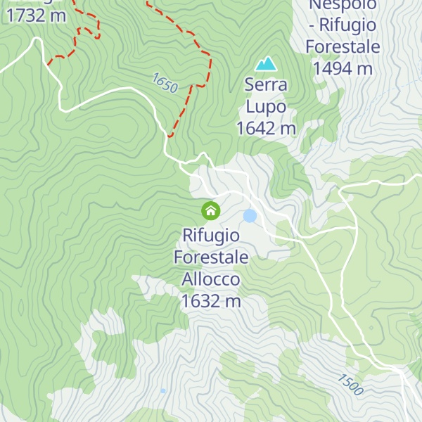 Map of Rifugio Forestale Allocco