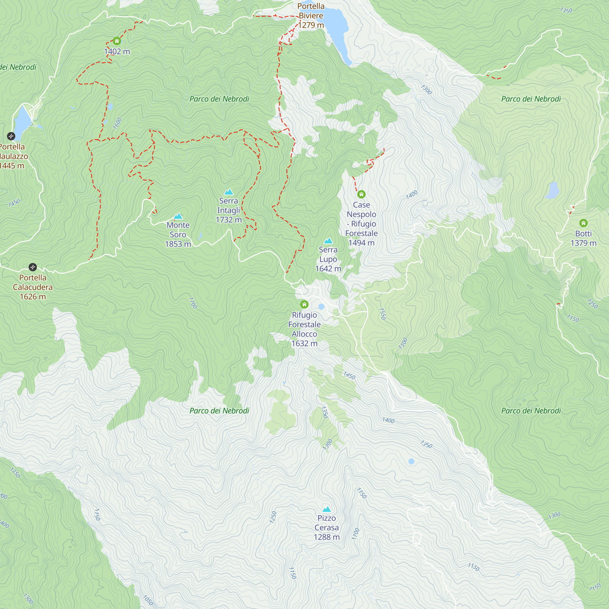 Rifugio Forestale Allocco map