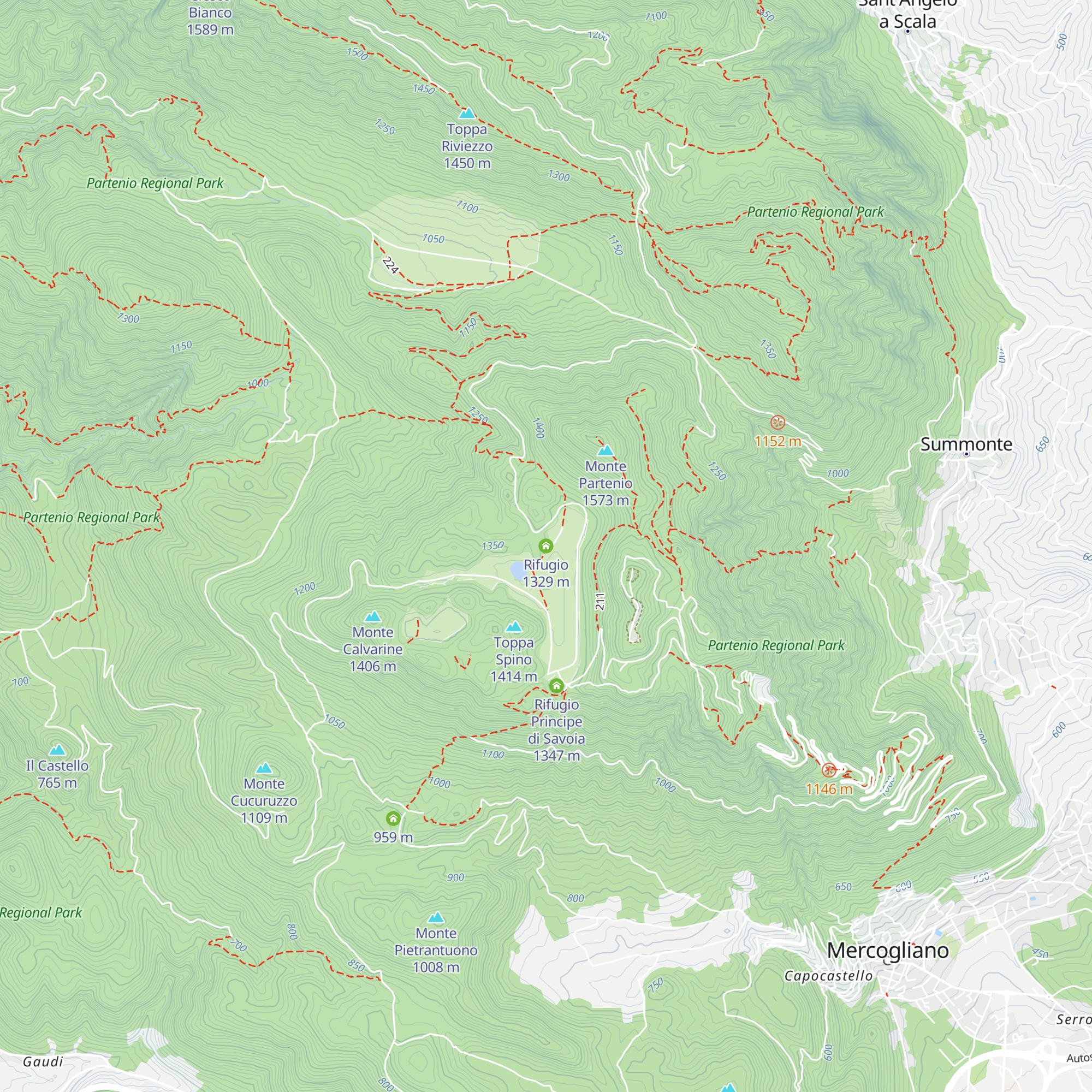 Rifugio map