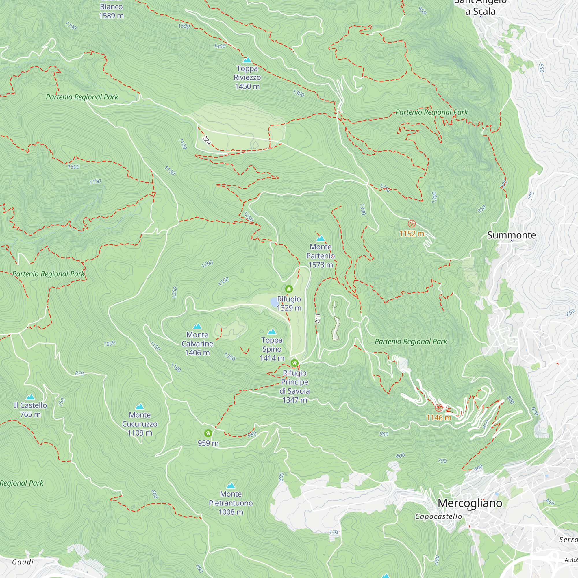 Rifugio map