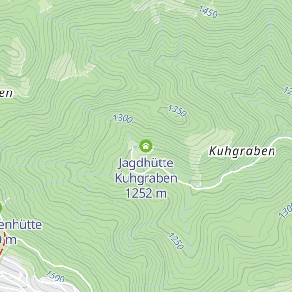 Map of Jagdhütte Kuhgraben