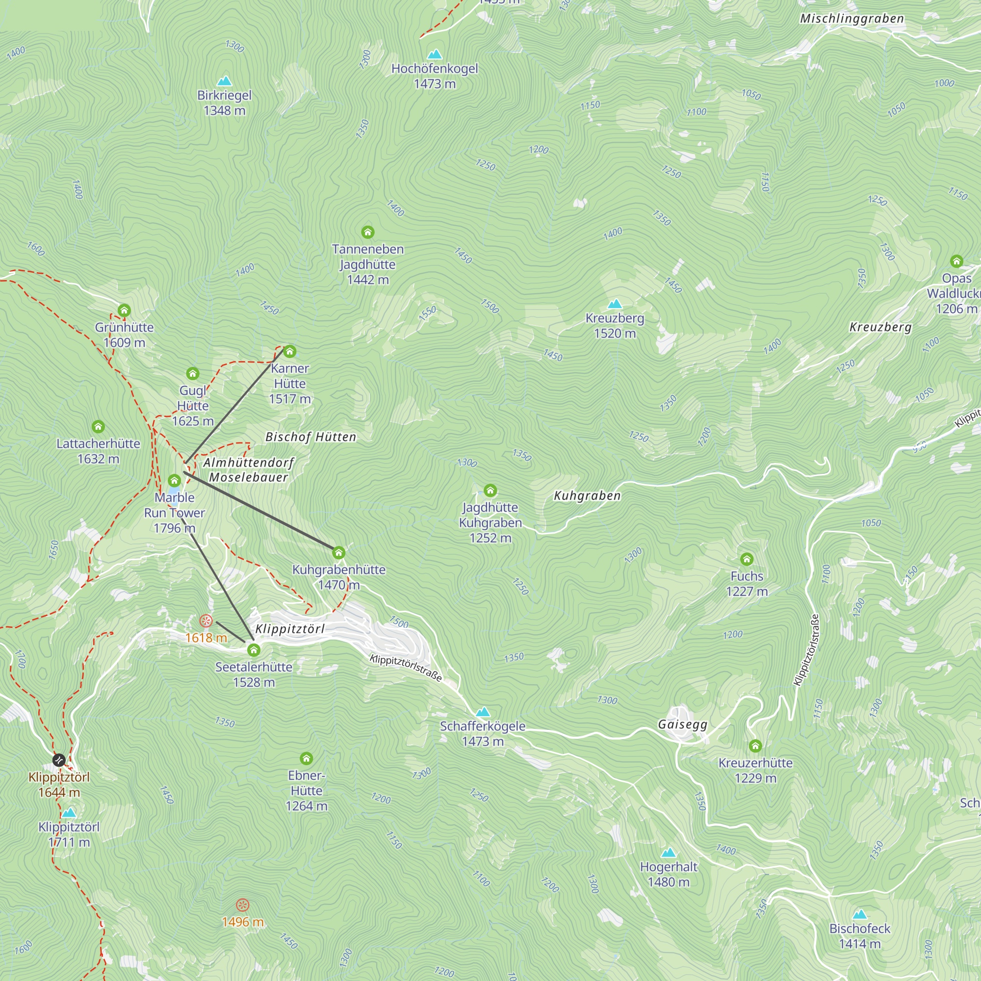 Jagdhütte Kuhgraben map