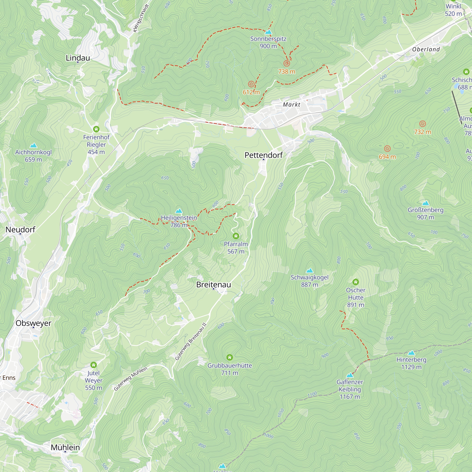 Pfarralm map