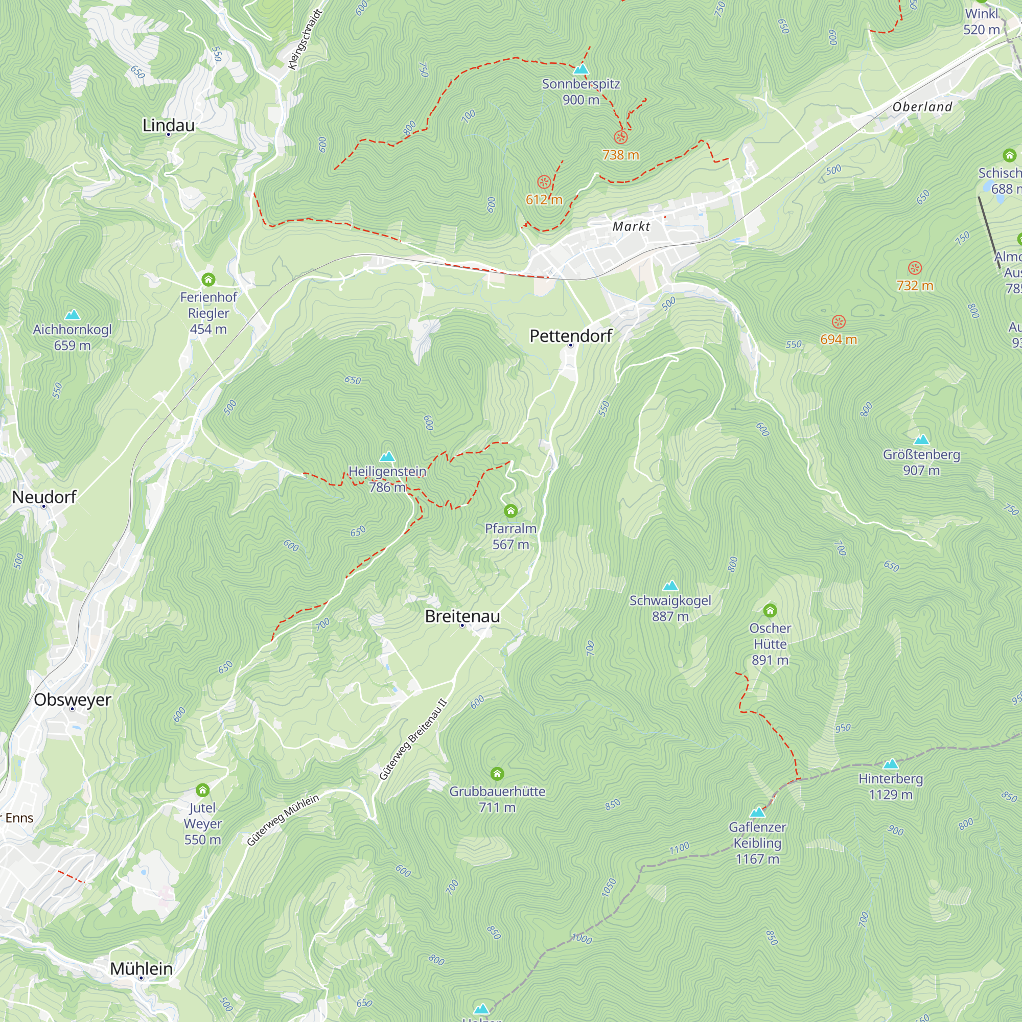 Pfarralm map